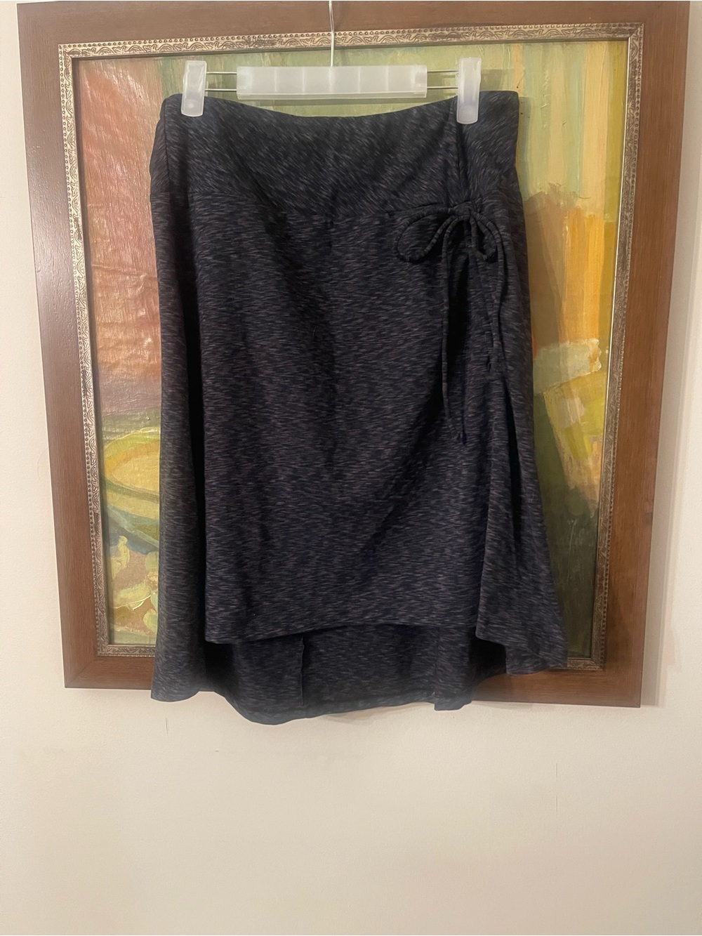 The North Face Dark Heather Gray High-Low Skirt with Side Tie